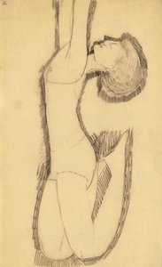 安娜·阿赫玛托娃（Anna Akhmatova）饰演Acrobat，1911年 作者 阿梅代奥·莫迪利亚尼
