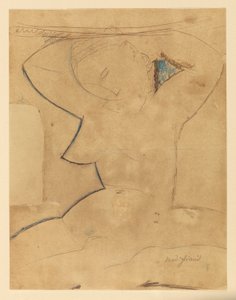 尖胸卡里亚蒂德（Caryatide au Sein Pointu） 作者 阿梅代奥·莫迪利亚尼