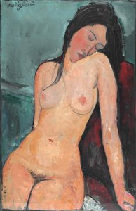 女性裸体c。 1916年。