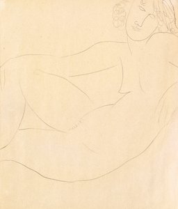 裸女Accoudee，1918年 作者 阿梅代奥·莫迪利亚尼