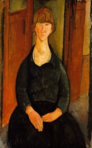花卉供应商，1919年 作者 阿梅代奥·莫迪利亚尼