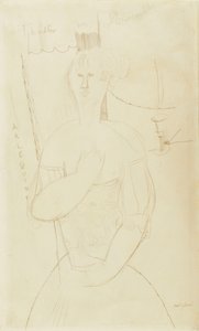 丑角，约1915年 作者 阿梅代奥·莫迪利亚尼