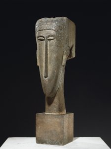 头，约1910-12年（石灰石） 作者 阿梅代奥·莫迪利亚尼