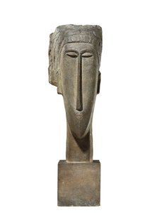 头，约1910-12年（石灰石） 作者 阿梅代奥·莫迪利亚尼
