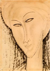 女人的头 作者 阿梅代奥·莫迪利亚尼