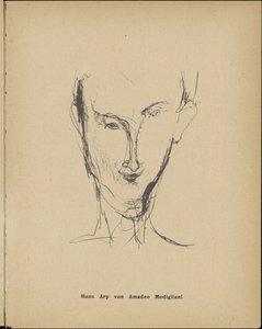 汉斯·阿普肖像（1886-1966，1916）。 作者 阿梅代奥·莫迪利亚尼