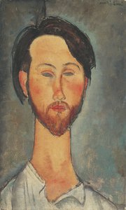 Léopold Zborowski的肖像，1889-1932，1918。 作者 阿梅代奥·莫迪利亚尼