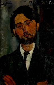 莱奥波德·兹博罗夫斯基的画像，1916年 作者 阿梅代奥·莫迪利亚尼