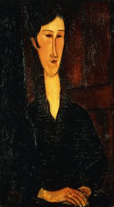 Zborowska女士的画像； Ritratto di Mne Zborowska，1917年 作者 阿梅代奥·莫迪利亚尼