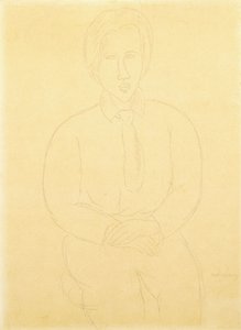 苏丁坐像，1917年 作者 阿梅代奥·莫迪利亚尼