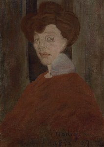 女人的画像，1907年 作者 阿梅代奥·莫迪利亚尼