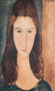 一个年轻女孩的肖像（布面油画） 作者 阿梅代奥·莫迪利亚尼