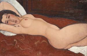 斜倚裸体，1917年