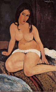 裸体坐像，1917年