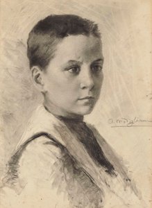自画像》，1899年。 作者 阿梅代奥·莫迪利亚尼