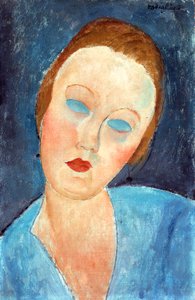画家幸存的妻子，1918年 作者 阿梅代奥·莫迪利亚尼