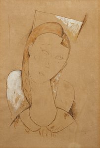 年轻女子少妇c。 1917  -  1918 作者 阿梅代奥·莫迪利亚尼