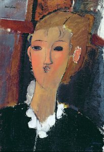 小Ruff 的年轻女人 作者 阿梅代奥·莫迪利亚尼