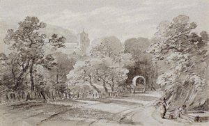 黑斯廷斯的一条乡间小路，约1803年（粉笔）