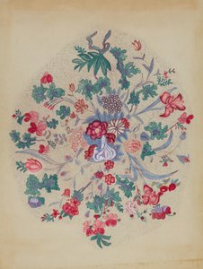 贴花被子的细节 作者 美国20世纪