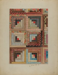 绗缝件--正方形 作者 美国20世纪