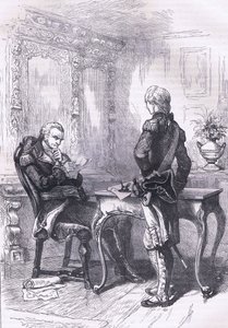 拉斐特和华盛顿，来自卡塞尔美国历史的插图，由 Cassell, Petter & Galpin 出版，c.1900（石版印刷） 作者 美国英语学校