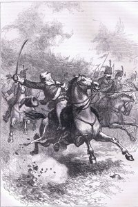 Pulaski 的冲锋，来自 Cassell, Petter & Galpin 出版的 Cassells History of the United States 的插图，c.1900 (litho) 作者 美国英语学校
