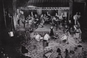 California: Hollywood, A "movie" in the making at one of the many motion picture studios near Los Angeles (b/w photo) 作者 美国摄影师（后）