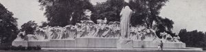 芝加哥：时间之泉，Lorado Taft 在华盛顿公园的杰作（黑白照片） 作者 美国摄影师（后）