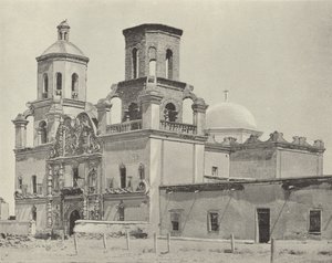 Mission San Xavier Del Bac, Arizona (b/w photo) 作者 美国摄影师（后）
