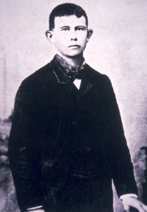 鲍勃-道尔顿（1869-1892）（黑白照片）。 作者 美国摄影师