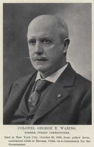 Colonel George E Waring, Former Street Commissioner (b/w photo) 作者 美国摄影师