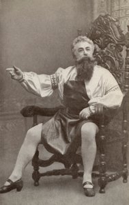 Emil Fischer，饰演 Hans Sachs，出演 "Die Meistersinger Von Nurnburg"（黑白照片） 作者 美国摄影师