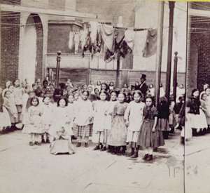 女性监护人协会，1864年7月4日，纽约第29街的无家可归之家 作者 美国摄影师