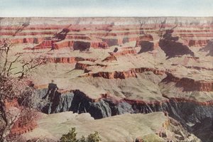 亚利桑那州大峡谷，从Yavapai Point对面看（彩色照片） 作者 美国摄影师