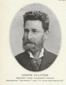 约瑟夫-普利策，《1896-1899年著名的纽约人：金氏纽约市手册的配套卷》中的插图。 作者 美国摄影师