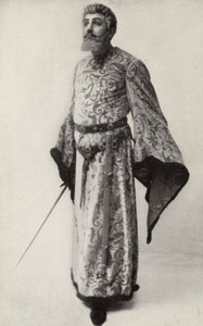 Leon Rothier，在 "Ariane Et Barbe-Bleue "中饰演 Barbe-Bleue（黑白照片） 作者 美国摄影师