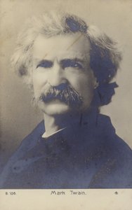 马克吐温（1835-1910），美国作家（黑白照片） 作者 美国摄影师
