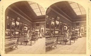 纪念堂，美国部，1876 年费城百年国际博览会（立体印刷品） 作者 美国摄影师