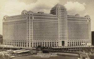 美国伊利诺伊州芝加哥，世界上最大的建筑--商品市场（黑白照片） 作者 美国摄影师