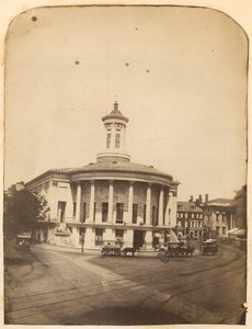 商业交易大楼，Walnut第3街，c.1859 作者 美国摄影师