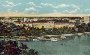 佛罗里达州迈阿密，约 1925 年：皇家棕榈酒店（彩色照片） 作者 美国摄影师
