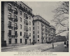 Model Tenement Houses, West Sixty-Ninth Street (b/w photo) 作者 美国摄影师
