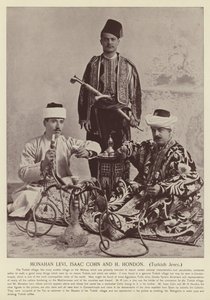 Monahan Levi，Isaac Cohn和H Hondon，土耳其犹太人 作者 美国摄影师