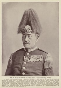 E Ruscheweyh先生，德国步兵乐队的领导人 作者 美国摄影师