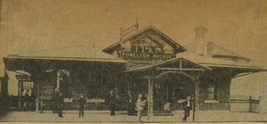 报纸剪辑：美国宾夕法尼亚州Powelton Avenue站，1896年（照片打印） 作者 美国摄影师
