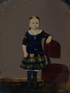 女孩肖像，19 世纪 60 年代（照片） 作者 美国摄影师