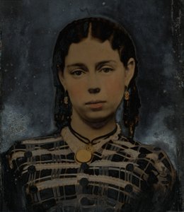 妇女肖像，19 世纪 60 年代（照片） 作者 美国摄影师