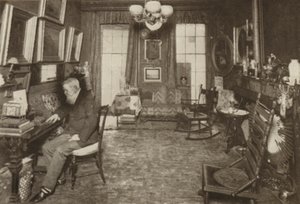 R H Stoddard，他在纽约的家（黑白照片） 作者 美国摄影师