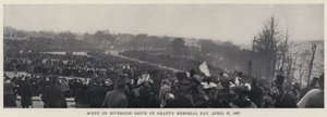1897 年 4 月 27 日格兰特阵亡将士纪念日河滨大道上的场景（黑白照片） 作者 美国摄影师